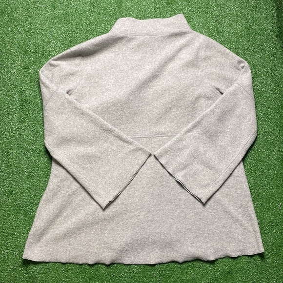 Soft Surroundings Grey Sweater Cardigan Mismatched Buttons Flared Sleeves L - Picture 5 of 5